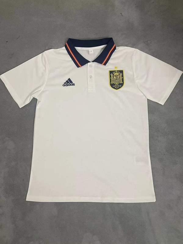AAA Quality Spain 24/25 White Polo Shirts